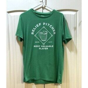 Old Navy 'Relief Pitcher' Green Tee Unisex Size M